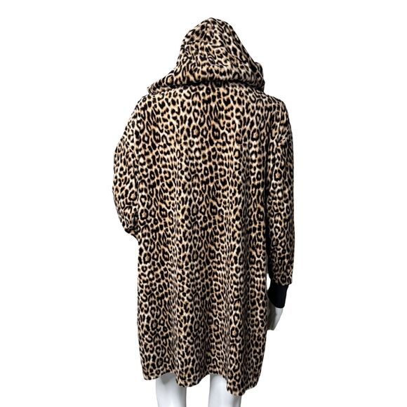 Betsey Johnson Nightgown Womens Medium Brown‎ Black Leopard Cheetah Sleep Shirt - Picture 4 of 10